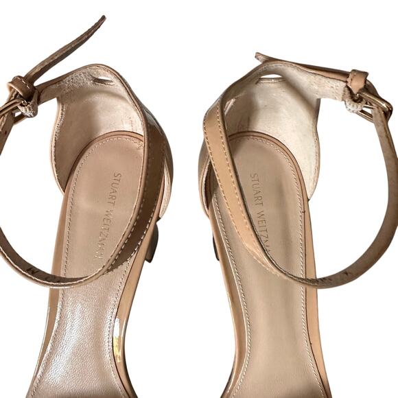Stuart Weitzman Women's Nude Sandals Heels Size 10 NWT ($475) - Picture 5 of 8